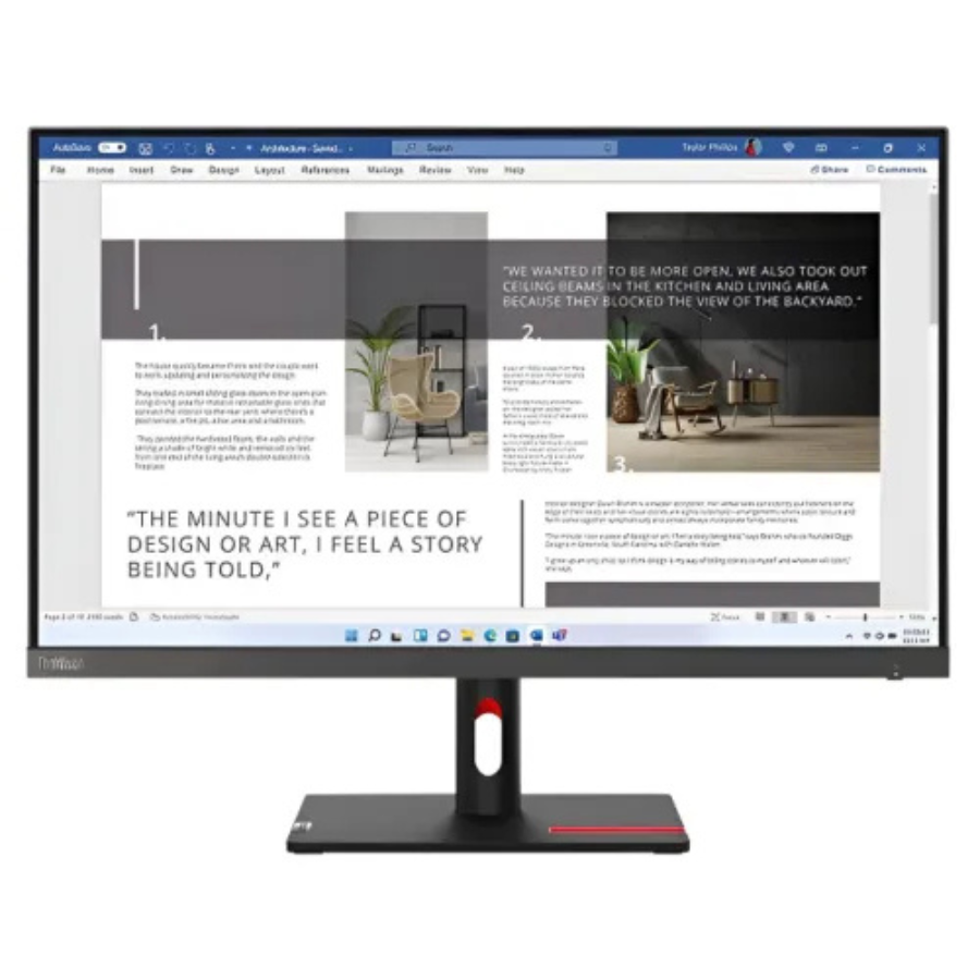 LENOVO ThinkVision S27i-30 27 INCH FHD (1920x1080) IPS 100Hz PROFESSIONAL MONITOR